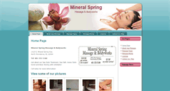 Desktop Screenshot of mineralspring-massage.com