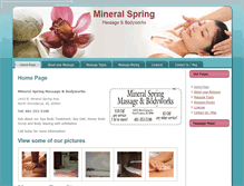 Tablet Screenshot of mineralspring-massage.com